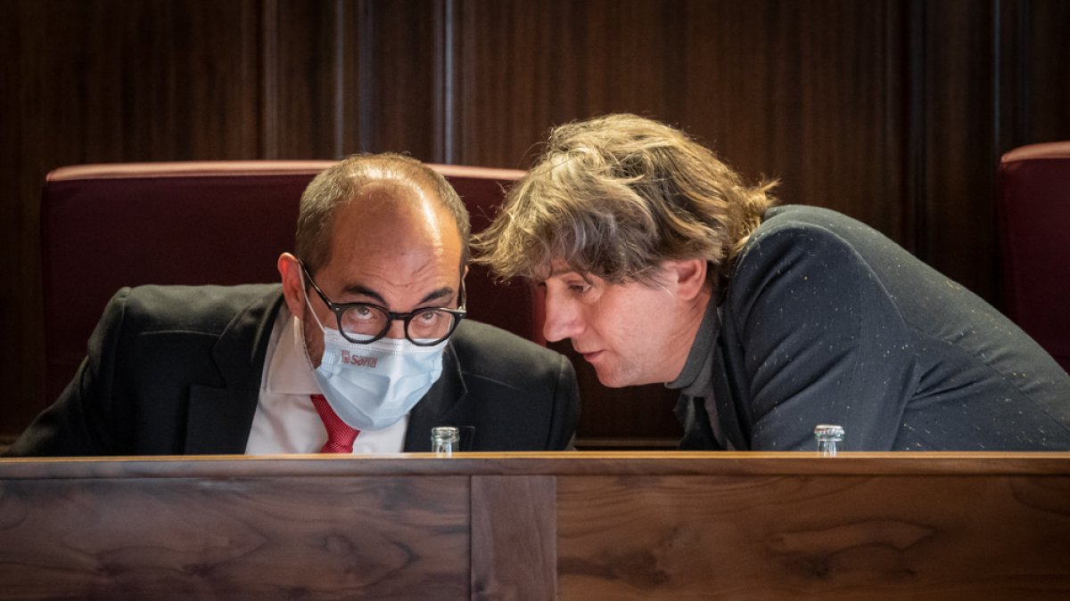 Luis Rey y Carlos Martínez, ayer. GONZALO MONTESEGURO