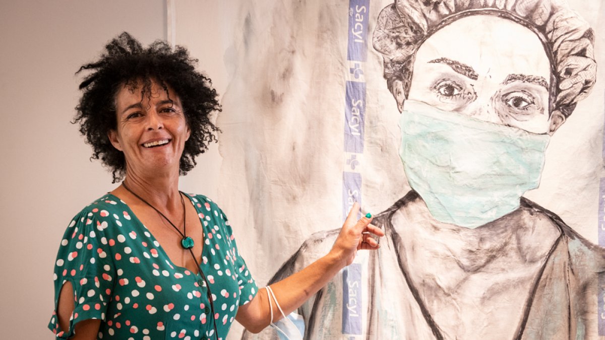 Julita Romera, ayer en el Espacio Alameda. GONZALO MONTESEGURO
