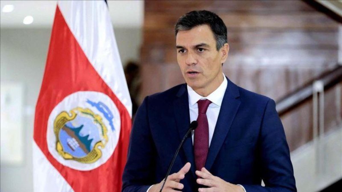 Pedro Sánchez,  el pasado viernes en San José de Costa Rica.-JEFFREY ARGUEDAS (EFE)