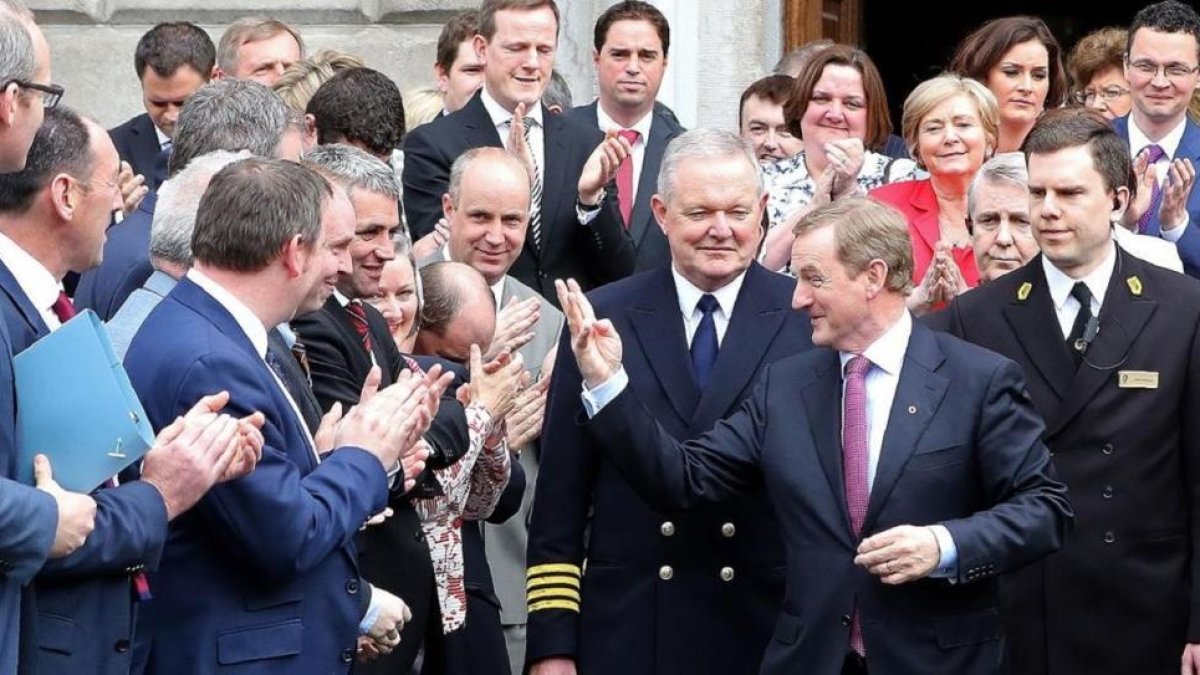 El reelegido primer ministro de Irlanda, Enda Kenny.-AFP / PAUL FAITH