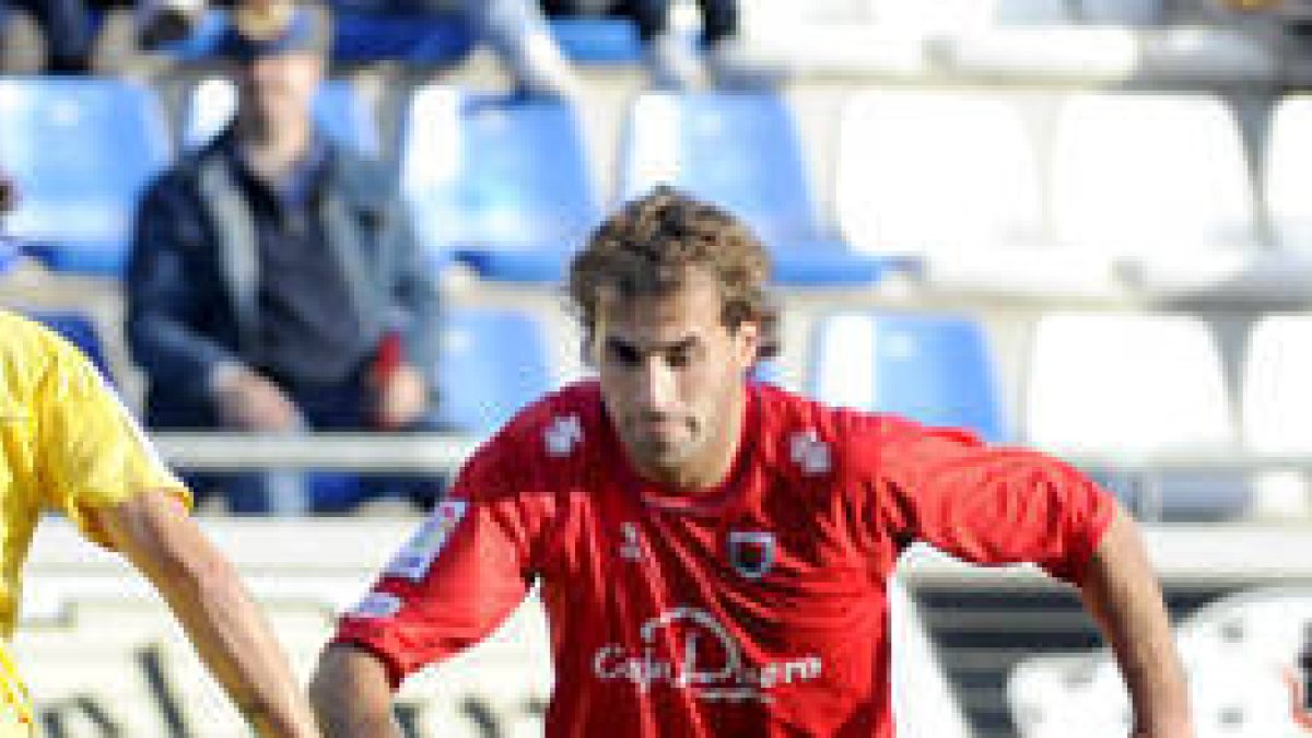 Barkero en el encuentro ante el Albacete. / V. Guisande-