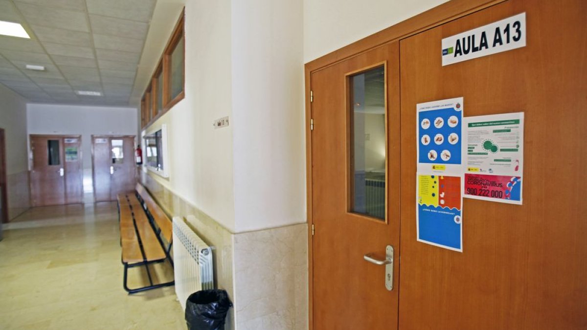 Imagen de archivo de un aula del Campus de Soria.-HDS