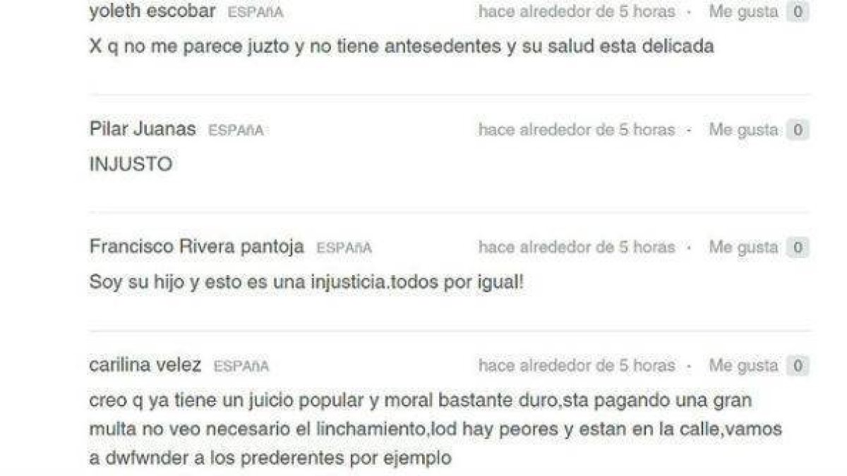 La firma de Kiko Rivera en la petición de Change.org.-Foto: EL PERIÓDICO