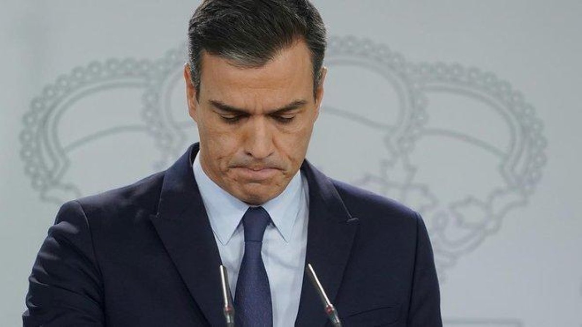 Pedro Sánchez anuncia la convocatoria de nuevas elecciones.-JOSÉ LUIS ROCA