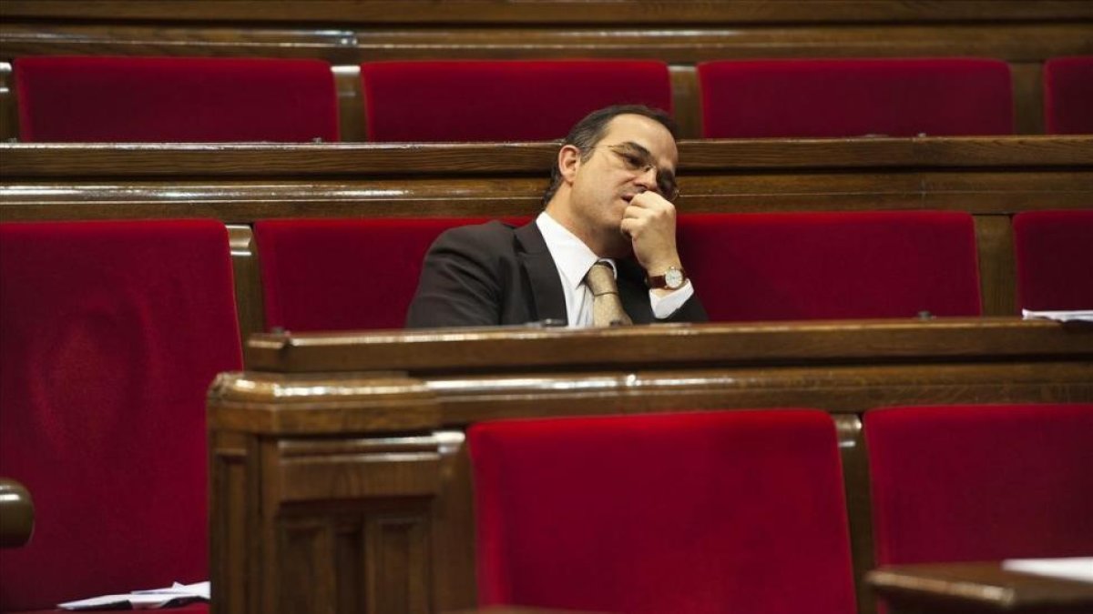 Turull, en el Parlament-FERRAN SENDRA