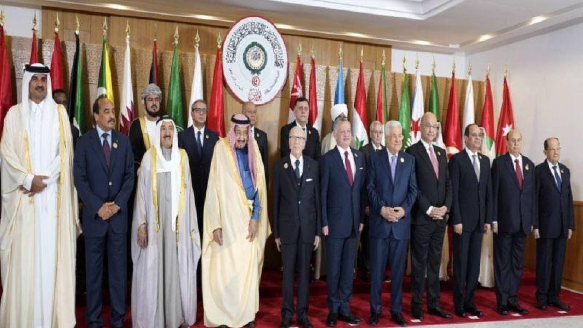 Los asistentes a la cumbre anual de la Liga Árabe.-AFP