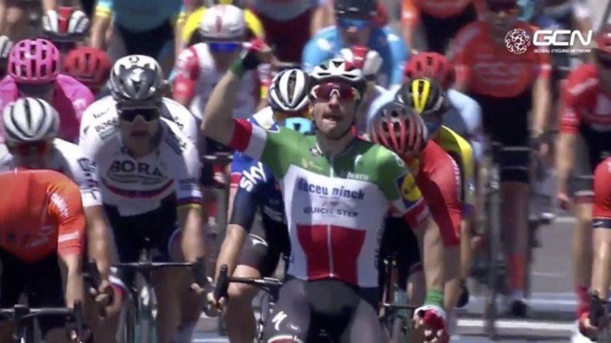 Victoria de Elia Viviani.-TWITTER / MOVISTAR TEAM
