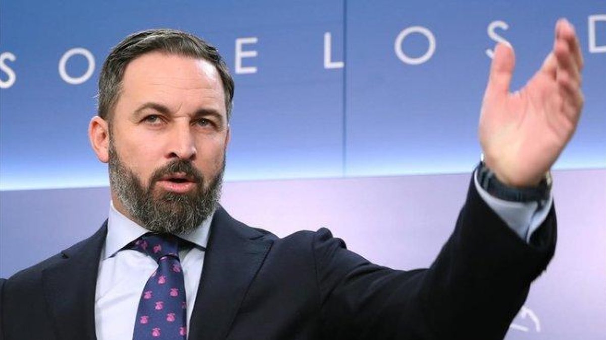 El presidente de Vox, Santiago Abascal.-EFE / ÁNGEL DÍAZ