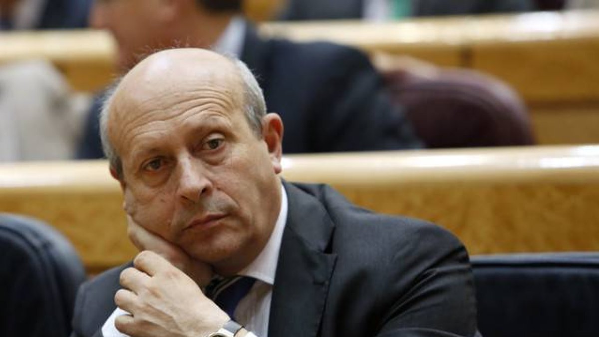 Imagen de archivo del exministro de Educación, José Ignacio Wert, en el Senado.-Foto: JUAN MANUEL PRATS