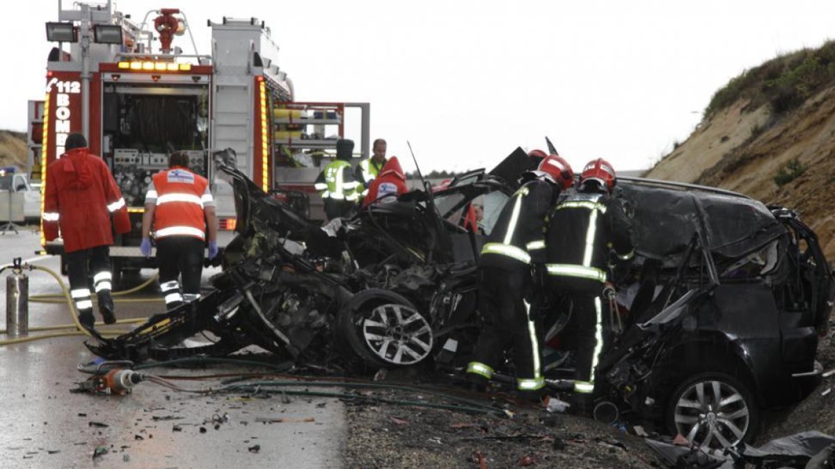 Accidente mortal en 2014 cerca de Carbonera de Frentes.-DIEGO MAYOR