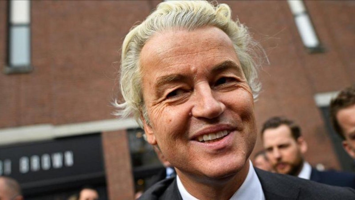 Geert wilders en un acto electoral esta semana en la localidad de Heerlan.-REUTERS / DYLAN MARTINEZ