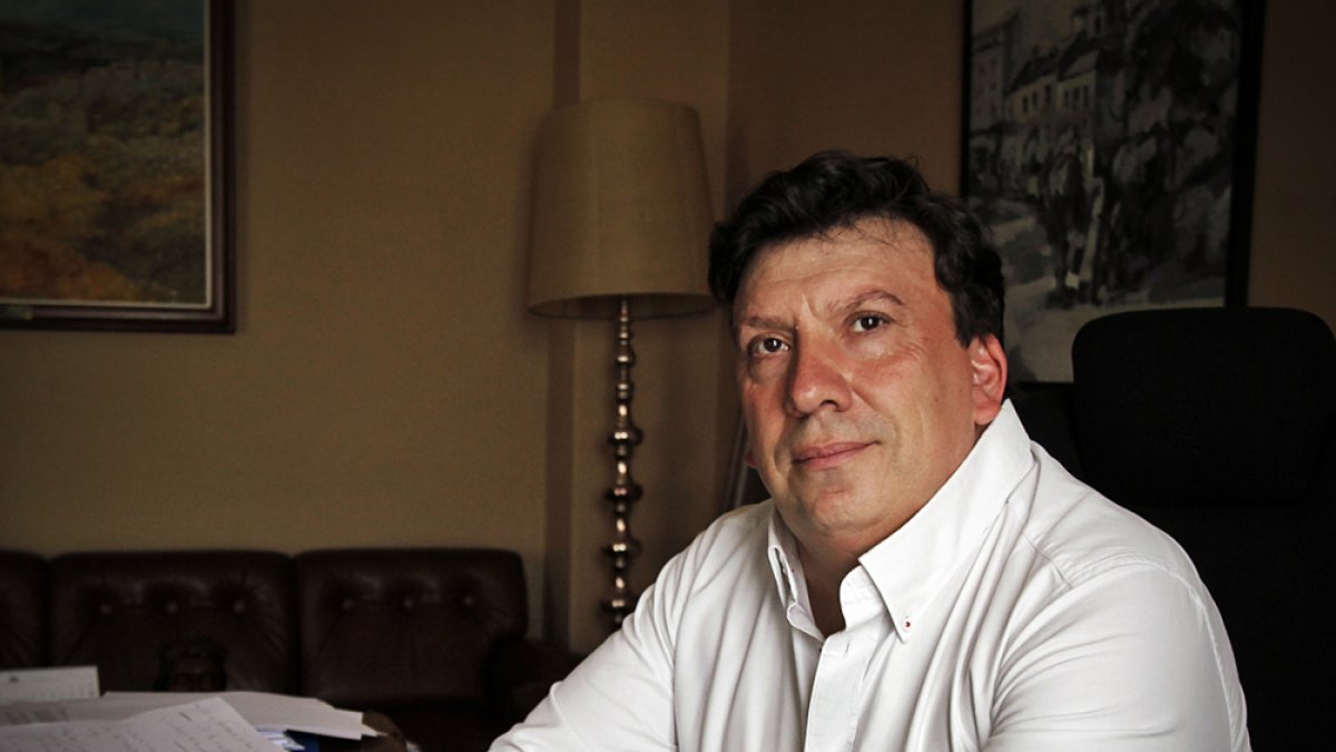 Jesus Cedazo es el alcalde de Almazán.-MARIO TEJEDOR