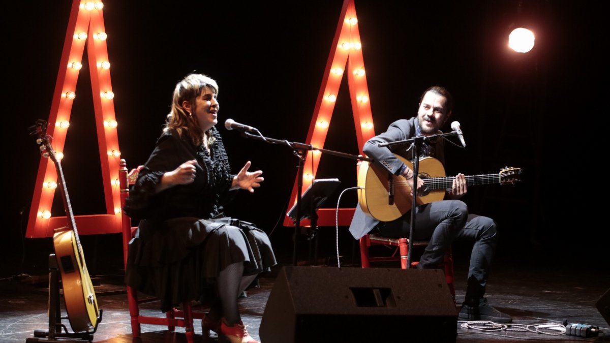 Actuación de Amparo Sánchez en el Palacio de la Audiencia dentro del programa de mujerDoc. GONZALO MONTESEGURO