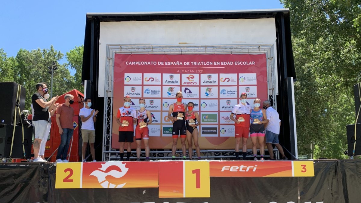 Podio del Campeonato de Castilla y León celebrado en Almazán. HDS