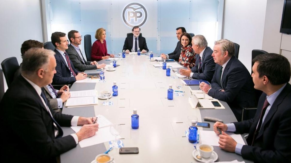 Rajoy preside una reunión del comité de dirección del PP.-TAREK MOHAMED