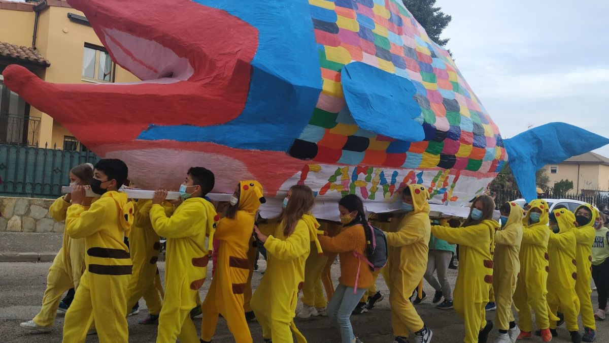 La sardina, hoy en San Esteban.-ANA HERNANDO