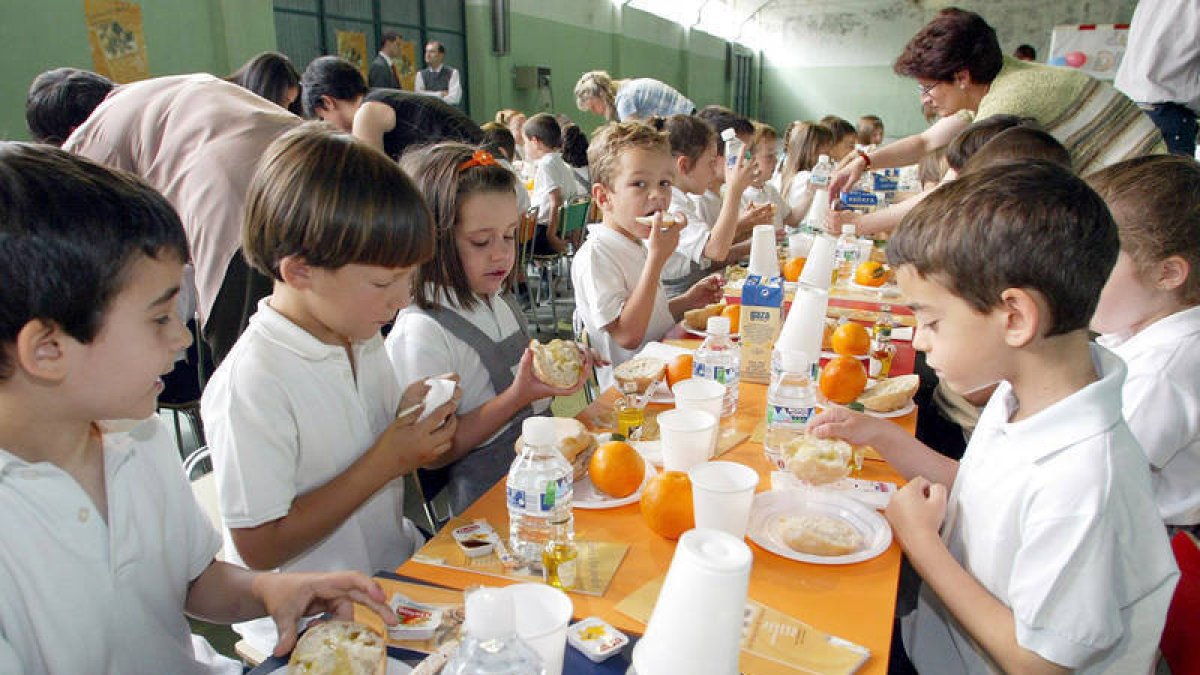 Comedor escolar en uno de los colegios de la comunidad. Leticia Pérez / ICAL-