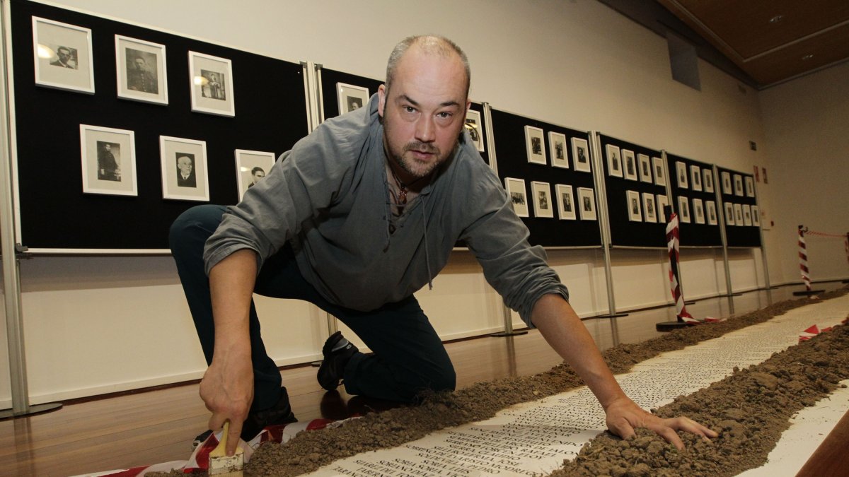 Iván Aparicio, presidente de la Asociación de la Memoria Histórica en Soria.