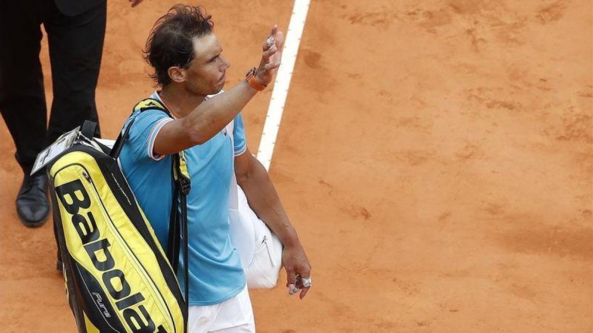Nadal se despide tras la derrota.-SEBASTIEN NOGIER / EFE