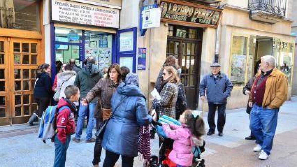Venta de Lotería en Soria. ÁLVARO MARTÍNEZ-