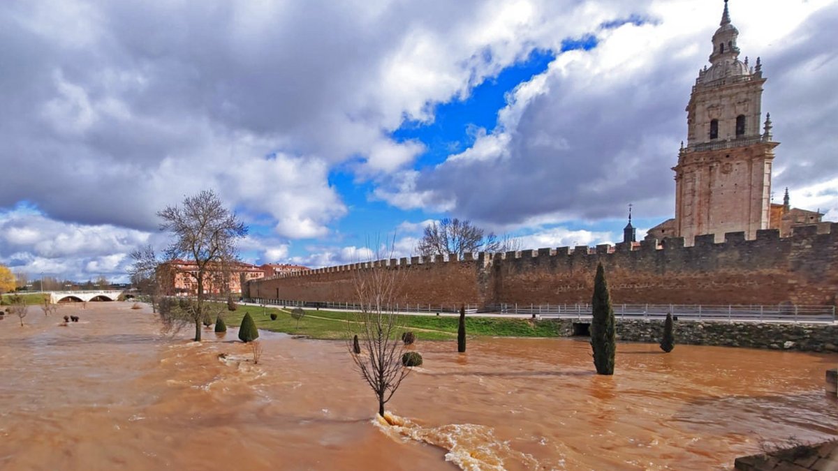 El río Ucero a su paso por El Burgo de Osma