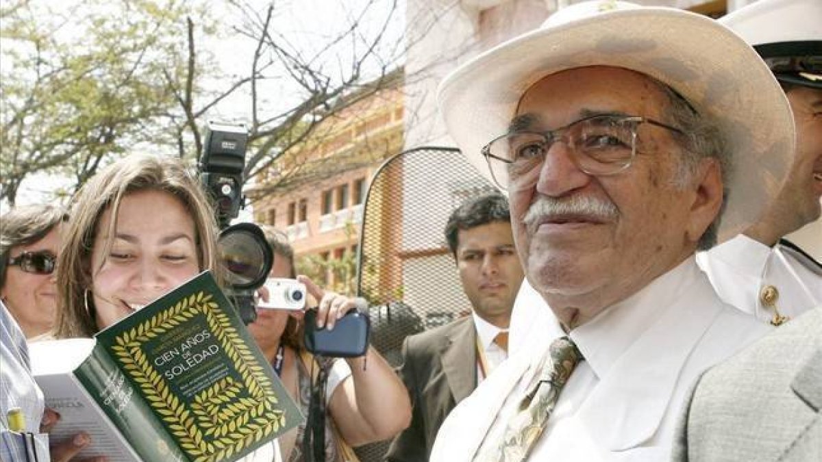 Gabriel García Márquez, en una visita a Cartagena de Indias, en el 2007.-EFE