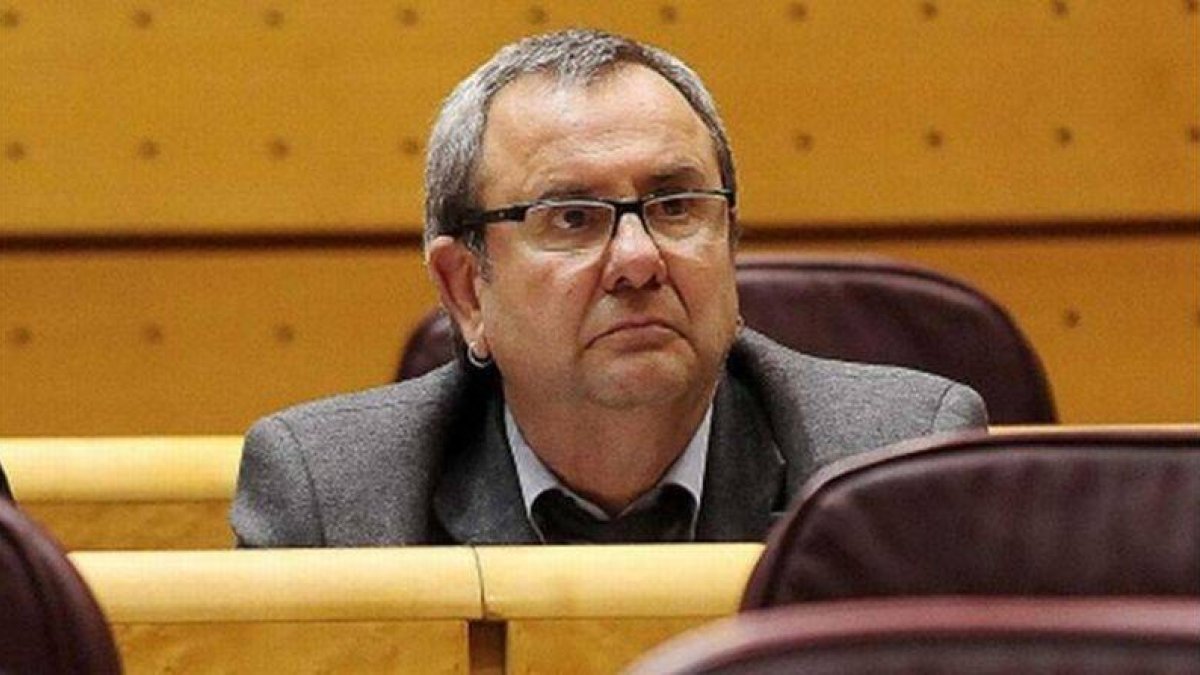El senador de Amaiur Iñaki Goioaga, en su escaño de la Cámara alta.-Foto: ARCHIVO