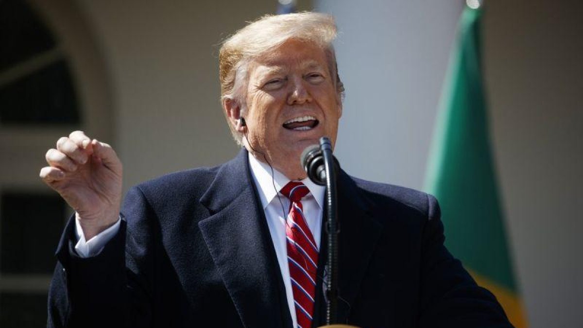 El presidente de los Estados Unidos en una conferencia en la Casa Blanca.-AP