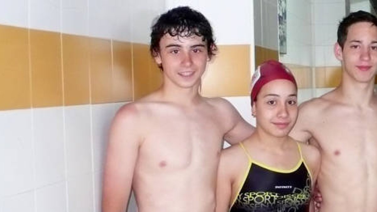 Marcos Tierno y Claudia Tierno, los dos sorianos en el Nacional de Edad de Cartagena. / C.N. SORIANO-