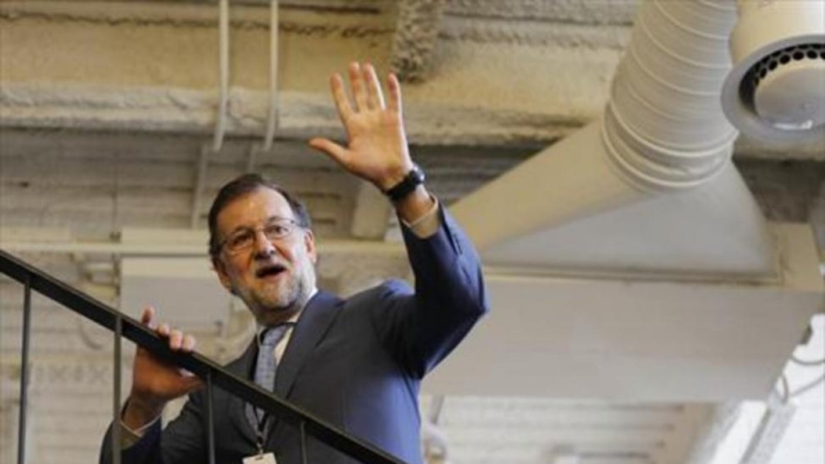 El presidente en funciones, Mariano Rajoy, el pasado martes.-JUAN MANUEL PRATS
