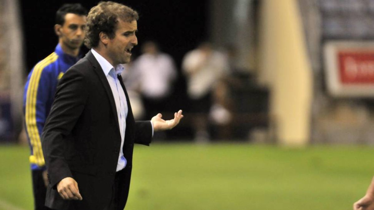 El entrenador del Numancia, Jagoba Arrasate.-DIEGO MAYOR
