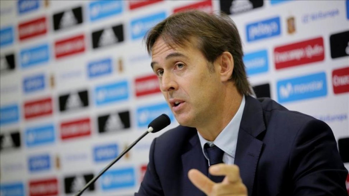 Julen Loptegeui, durante una rueda de prensa del pasado noviembre.-