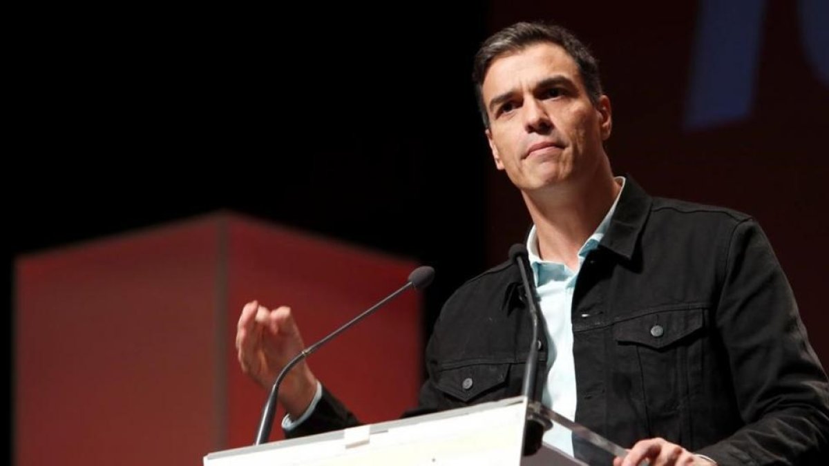 Pedro Sánchez, el pasado 5 de noviembre en Zaragoza.-JAVIER BELVER