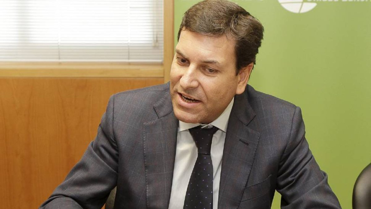 El procurador del PP por Palencia y portavoz de su grupo en las Cortes, Carlos Fernández Carriedo-J.M.Lostau