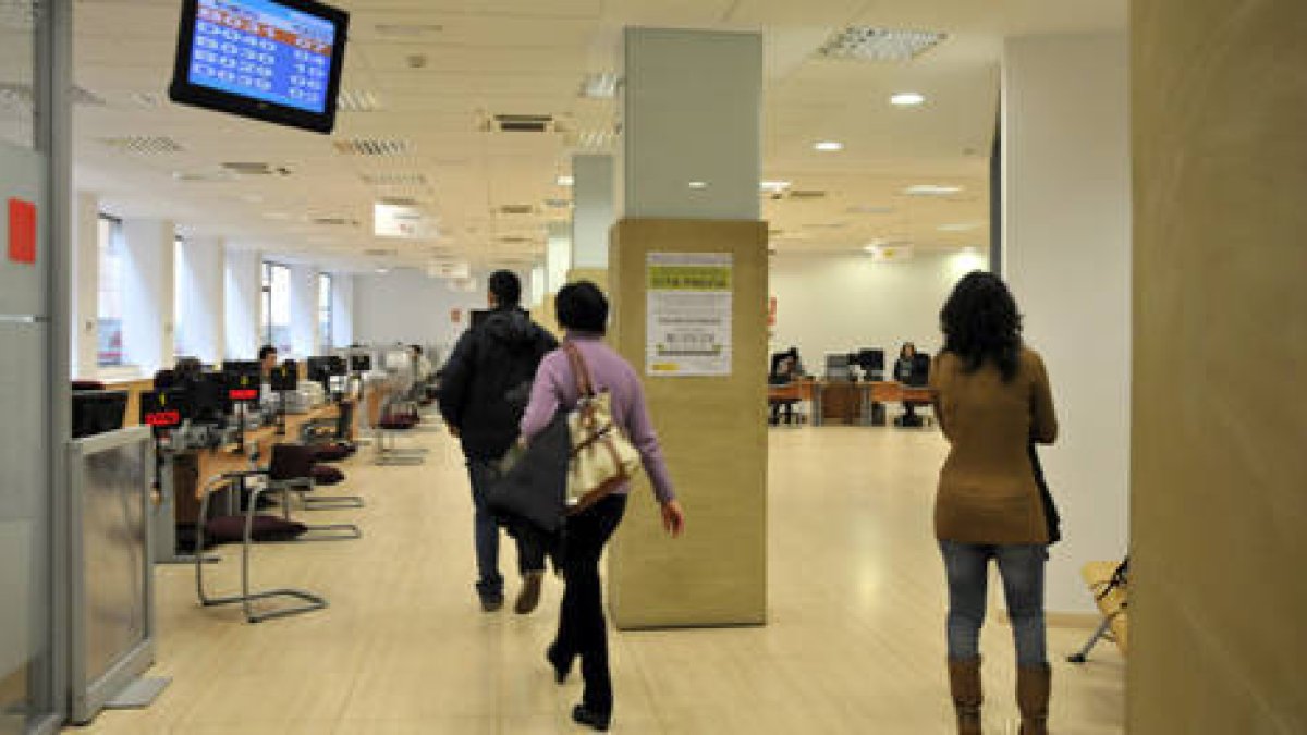 Oficinas del Ecyl en Soria./ V. G. -
