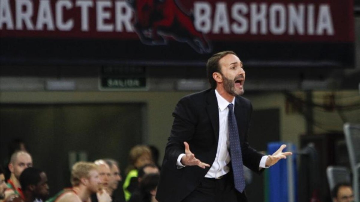 Sito Alonso, en un reciente partido del Baskonia.-EFE / DAVID AGUILAR