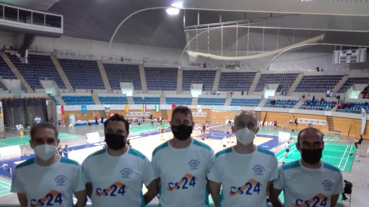 Jugadores del CB Soria que compitieron el pasado fin de semana en Santander. HDS