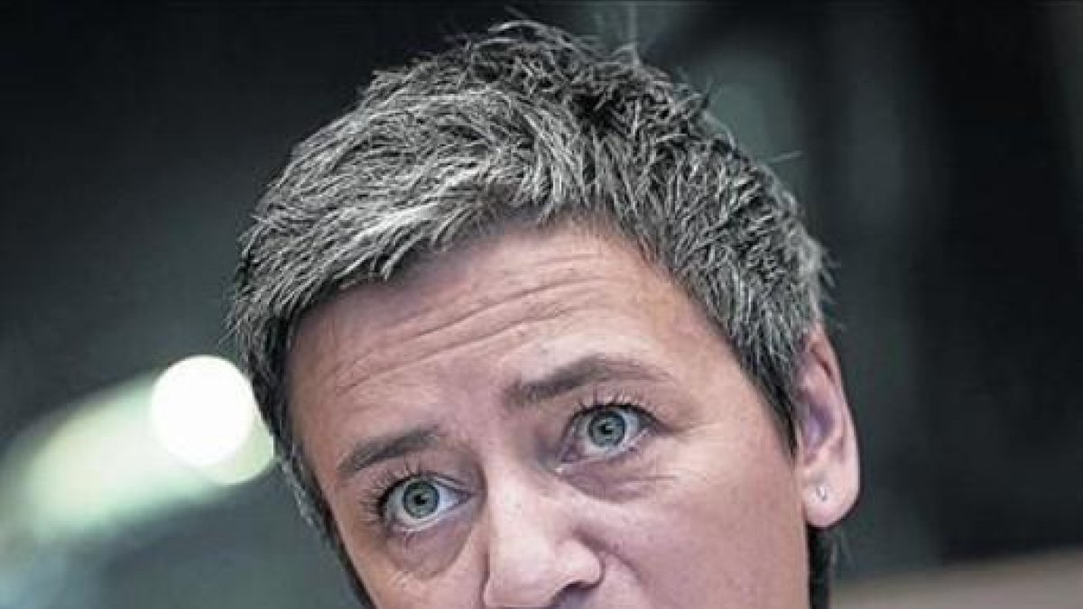 La comisaria responsable de Competencia, Margrethe Vestager.-REUTERS / YVES HERMANS