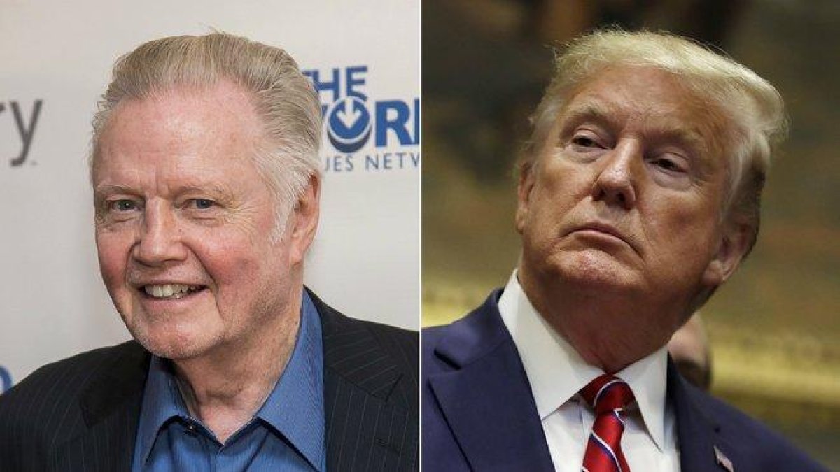 Jon Voight y Donald Trump.-AP