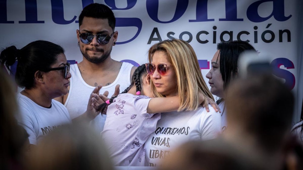 Concentración en la Plaza de las Mujeres de Soria.