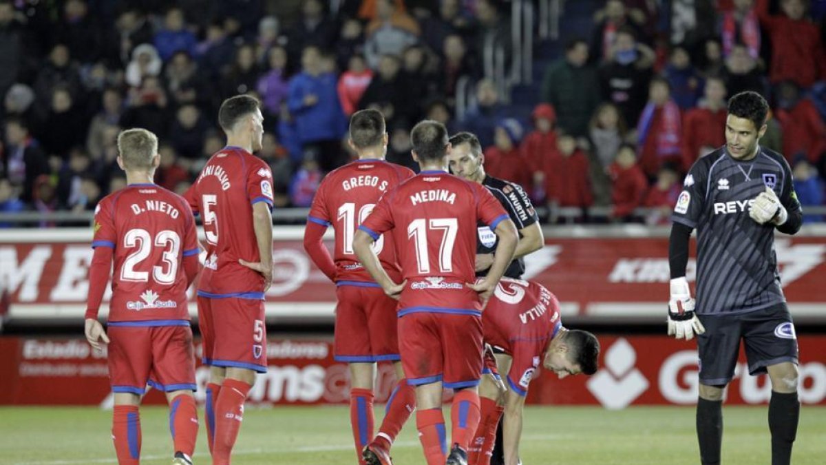 El único partido de Liga de Munir este curso fue ante el Zaragoza.-Valentín Guisande