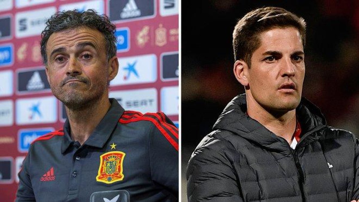 Luis Enrique y Robert Moreno.-