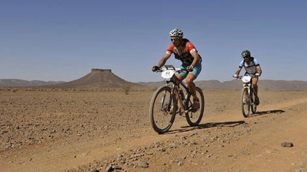 José Luis Gómez Miranda quiere acabar entre los treinta primeros en la Titan Desert. -