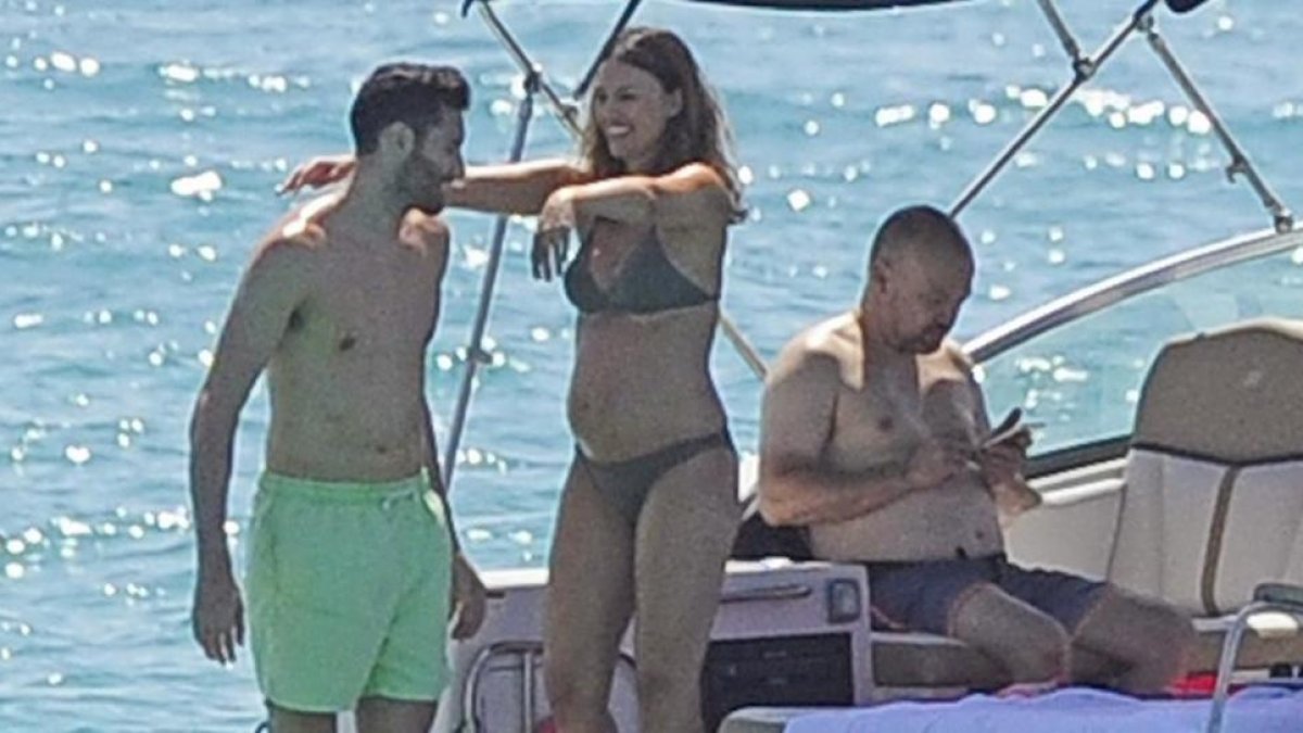 Helen Lindes y Rudy Fernández, navegando por Mallorca.-UTI
