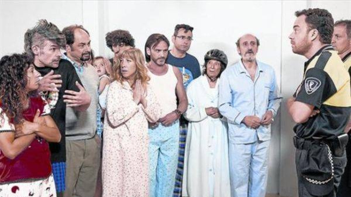 Imagen de uno de los primeros capítulos de la octava temporada de 'La que se avecina', la serie de Tele 5.-Foto: MEDIASET