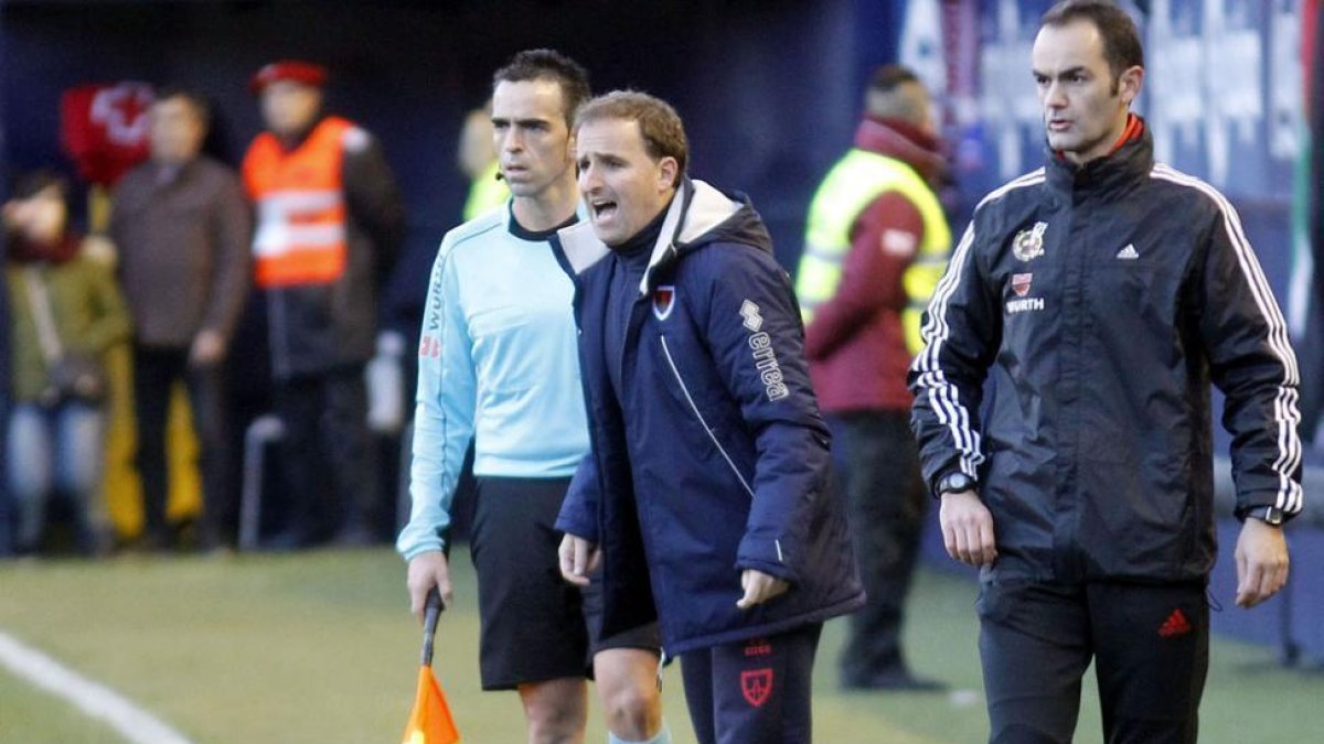 Jagoba Arrasate, en el encuentro ante Osasuna.-ÁREA 11