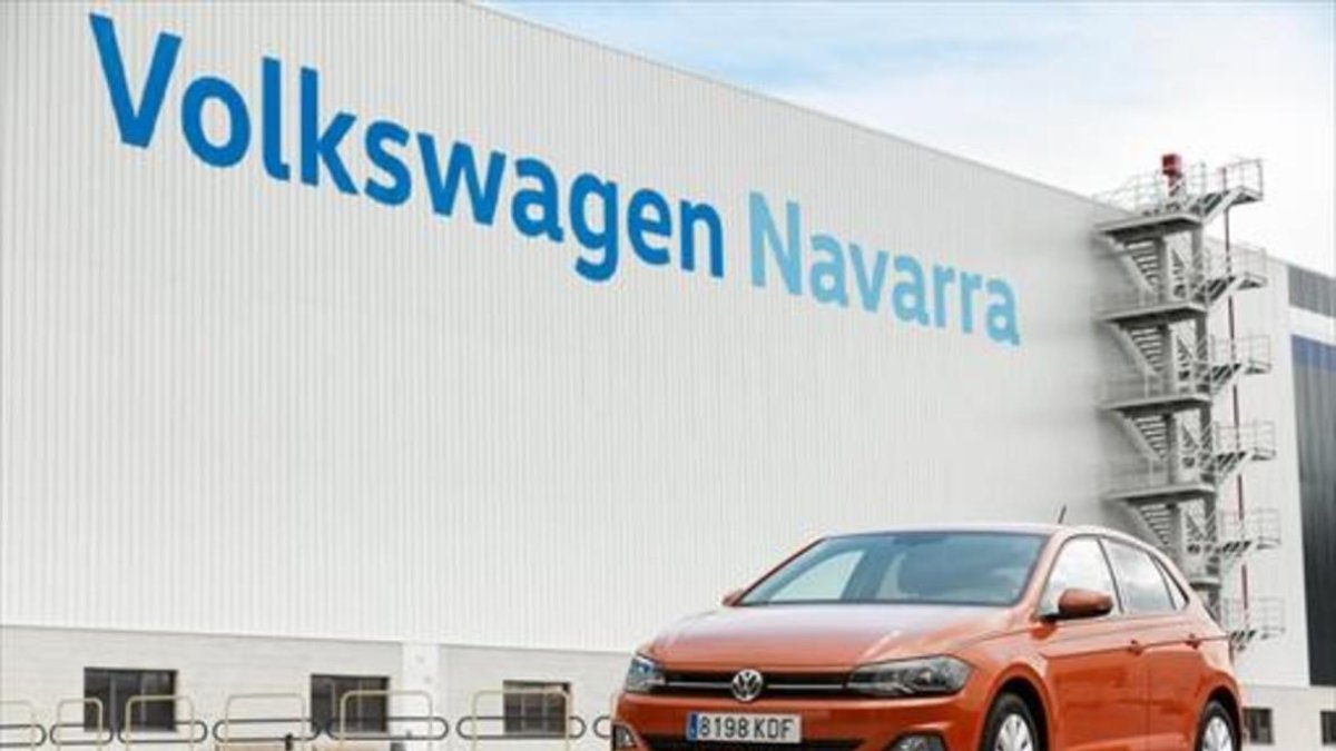 Planta de Volkswagen en el polígono de Landaben, de Pamplona.-