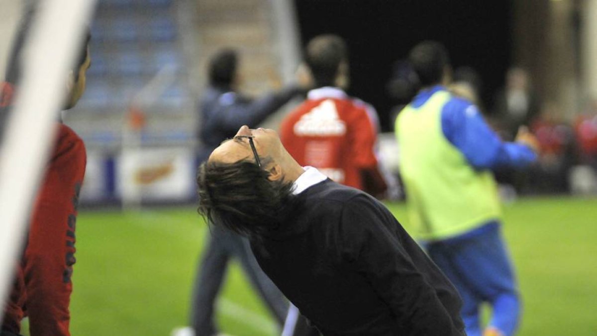 Anquela se lamenta de la pobre imagen que dio su equipo.-Diego Mayor