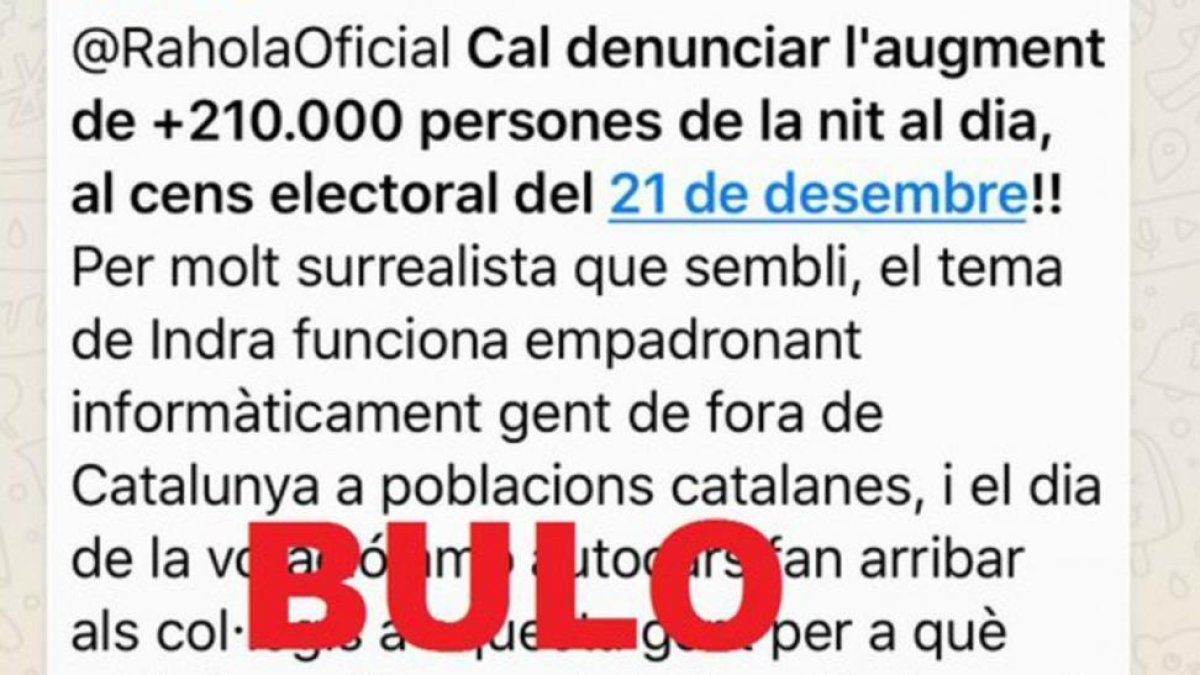 Imagen del supuesto mensaje escrito por Pilar Rahola, que ha resultado ser falso-MALDITO BULO