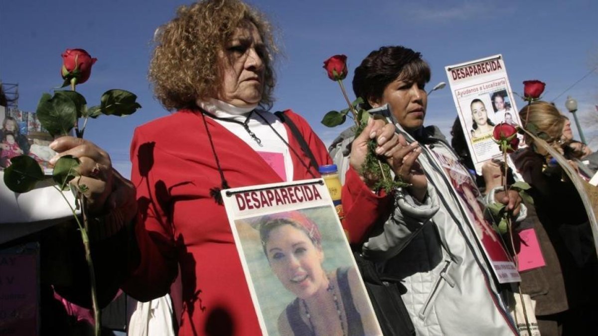 Marcha por las mujeres asesinadas y desaparecidas en Ciudad Juárez, en el estado mexicano de Chihuahua.-/ ARCHIVO / LEONEL MONROY JR.